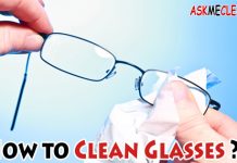 How to Clean Glasses