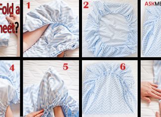 How to Fold a Fitted Sheet Method 1 A