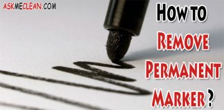 How to Remove Permanent Marker