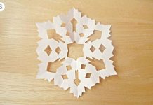 how to make paper snowflakes 4