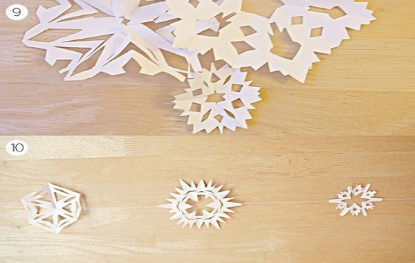 how to make paper snowflakes 5